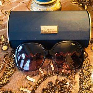 Chopard Swarovski crystals and pearl sunglasses.
